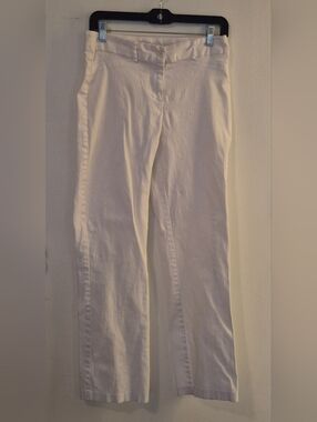 White Woman Straight Pants.